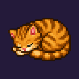 Street University app icon: a sleeping ginger cat